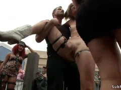 Bondage discipline sadomasochisme, Blond, Gebondenheid, Dominatie, Groep, Hardcore, Pijn, Ruw