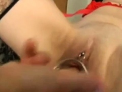 Anaal, Bondage discipline sadomasochisme, Blond, Vingeren, Omie, Kousen, Vastgebonden, Speelgoed