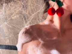 Braunhaarige, Fingern, Hd, Masturbation, Dusche, Erotischer film, Solo