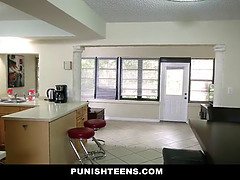 Kacey Quinn dominated and brutally fucked by a Burglar in Home Alone