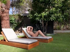 Enthousiasteling, Grote kont, Blond, Gevangen, Lul, Buiten, Gezichtspunt, Openbaar