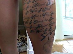 Femdom, Fingering, Interracial, Slave, Strapon, Tattoo