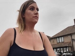 素人, 巨乳な, イく瞬間, 手コキする, 巨大, 怪物, アウトドア, 公共