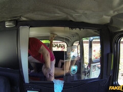 Taxi Driver Picks Up Busty Athletic Redhead 2