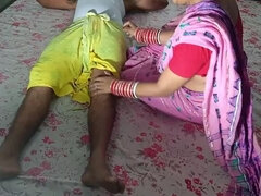 step Father-in-law fucks his daughter-in-law after getting massage XXX Bengali Sex in clear Hindi voice