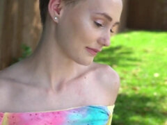 Grosser schwanz, Blondine, Blasen, Masturbation, Zierlich, Realität, Jungendliche (18+), Titten