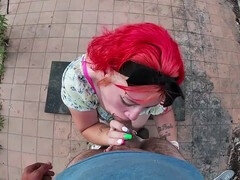 デカチン, イく瞬間, 足, 足コキ, 自家製, 赤毛, スカート, 義母