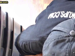 Leie, Blasen, Kehlenfick, Schwul, Brille, Schwanzloch, Handjob, Reif