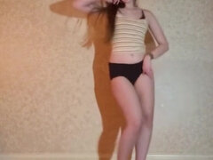 Amateur Dance & Strip From Booty Shorts To Full Nude.(high Heels Included)
