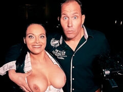 デカ尻, デカチン, フェラチオ, 茶髪の, 汚れた　, バック, 淫乱熟女, ナイロン