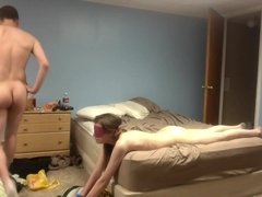 素人, お尻, デカ尻, フェラチオ, チン, ハードコア, 自家製, 自然山雀