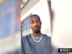 Grote lul, Zwart, Pijpbeurt, Sperma, Zwart, Handbeurt, Interraciaal, Trio