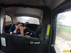 Exciting fuck in the taxi with Alina Crystall