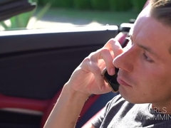 Schwarz, Blondine, Blasen, Im freien, Titten, Ehefrau