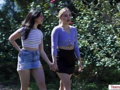 Blonde, Brunette brune, Hd, Masturbation, Orgasme, Chatte, Lécher le sphincter, Nénés
