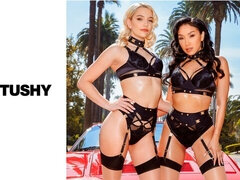 Anal, Cul, Blonde, Groupe, Branlette thaïlandaise, Lingerie, Adolescente, Plan cul à trois