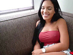 Alina Belle open up her immense legs wide and lets stepbro penetrate her tight honeypot