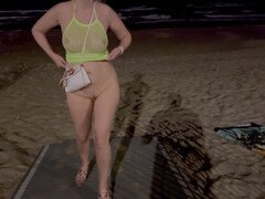 Amateur, Plage, Compilation, Fait maison, Nue  à poil, De plein air, Public, Chatte