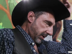 デカチン, 黒人, フェラチオ, 茶髪の, 黒人, 女 人男 人, 怪物, 三人