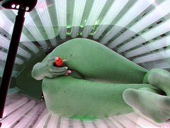 素人, オナニー, 日光浴室, 一人