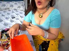 My step chachi wants Tattoo on , she got surprised when Vatija Fucked hard her ... Hindi Viral Video