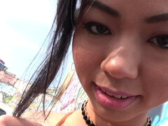 Anal, Asiatique, Sucer une bite, Brunette brune, Collège université, Queue, Hard, Thaïlandaise