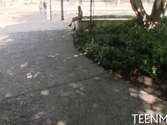 Specie for legal age teenager cali hayes in exchange for blowjob