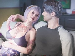 Anal, Grosse bite, Couple, Indienne, Léchez, Petite femme, Chatte, Belle mère