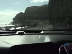 素人, 車, 中出し, 露出狂, ハメ撮り, 公共, オマンコ, 剃毛