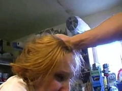 Grosser schwanz, Blondine, Spermaladung, Doppelpenetration, Hardcore, Nippel, Flotter dreier
