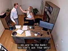 Blondine, Betrug, Paar, Hd, Nackt, Büro, Schreiend, Ehefrau