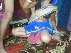 Hot bhabhi seduces devar by lifting saree to reveal her sexy ass - cock gets hard