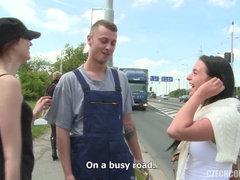 Брюнетки, Парочка, Чешки, Секс без цензуры, Деньги, На публике