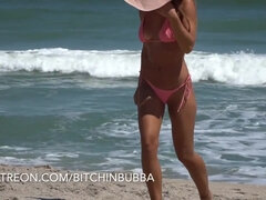 Cul, Gros cul, Gros seins, Blonde, Plantureuse, Exhib, Public, Solo