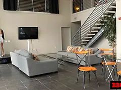 Amerikanisch, Strand, Besamung, Riesig, Interrassisch, Schreiend, Dürr, Titten