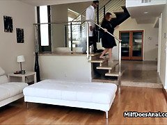 Curvy MILF ass fucked hard during home visit