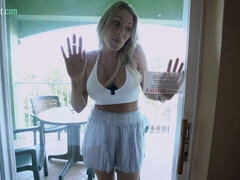 Blond, Pijpbeurt, Rondborstig, Hondjeshouding, Ondergoed, Masturbatie, Moeder, Gezichtspunt