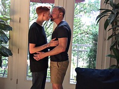 Amateur, Ass licking, Big cock, Blowjob, Brunette, Gay, Redhead, Tattoo