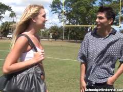 ブロンド, チアリーダー, 中出し