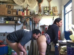 Darn! My Husband and the Innocent Neighbor in His Workshop, but No Erection