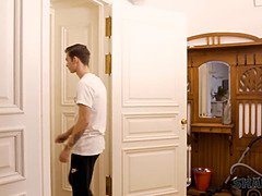 MILF is so sexy that pervert walks into bathroom and fucks her