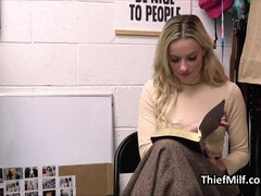 Milf caught with some stolen dildos