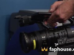 Mamada, Semen en la boca, Cuadrupleta, Sexo duro, Oficina, Coño, Medias largas, Puta