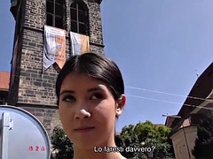 素人, フェラチオ, 浮気する, チェコ, 彼女, お金, ティーン, オッパイの