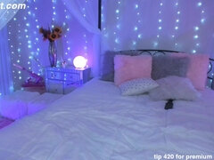 Enthousiasteling, Grote kont, Blond, Gek, Huisgemaakt, Masturbatie, Tiener, Webcamera