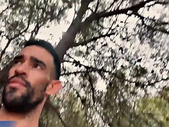 Grote lul, Sperma shot, Handbeurt, Latijnse vrouw, Masturbatie, Openbaar, Alleen, Spaans