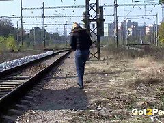 コンピレーション, フェティッシュ, Hd, アウトドア, パンティ, 放尿