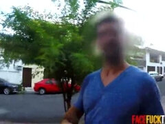 Hot Mexican Teen Gets Rough Face Fuck by Big Cock in Public