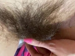 Leie, Grosser kitzler, Nahaufnahme, Extrem, Fetisch, Behaart, Pov, Muschi