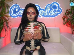 素人, デカ尻, デカパイ, 女, ラティーナ, オナニー, オーガズム, ウェブカメラ